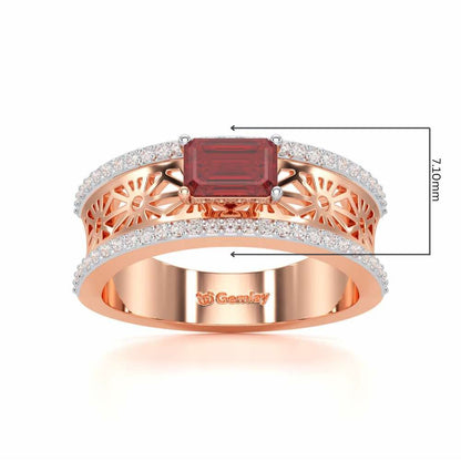 Panache Silver Ring - Rose Gold - Image 5