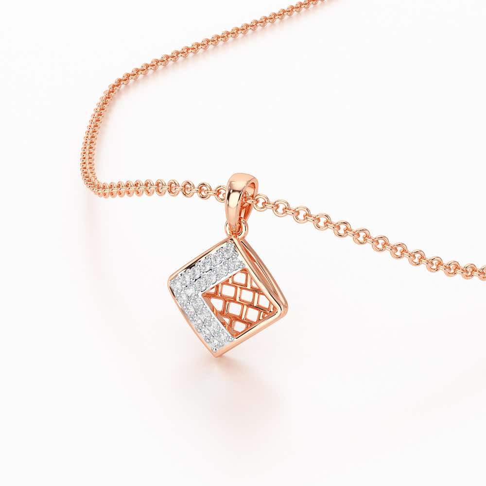 Luminous Bliss Silver Pendant - Rose Gold - Image 2