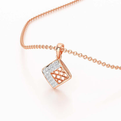 Luminous Bliss Silver Pendant - Rose Gold - Image 2
