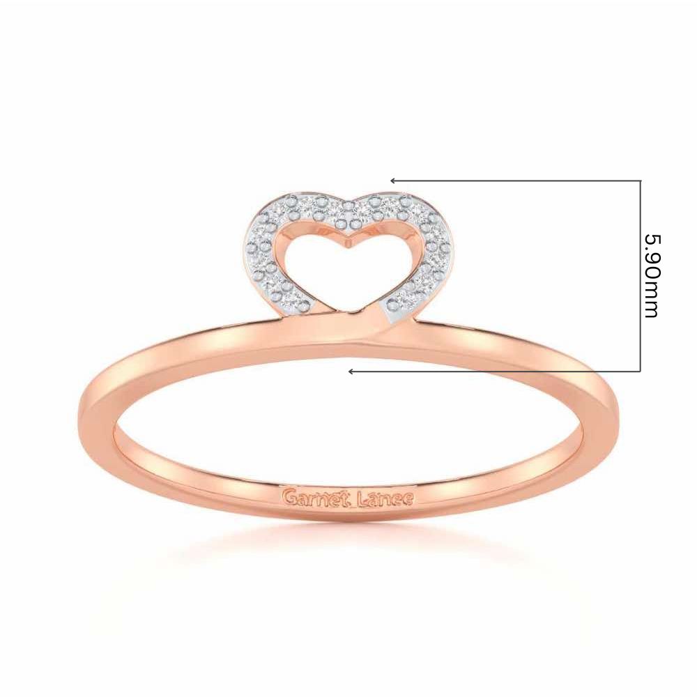 Royal Romance Silver Ring - Rose Gold - Image 5