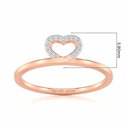 Royal Romance Silver Ring - Rose Gold - Image 5
