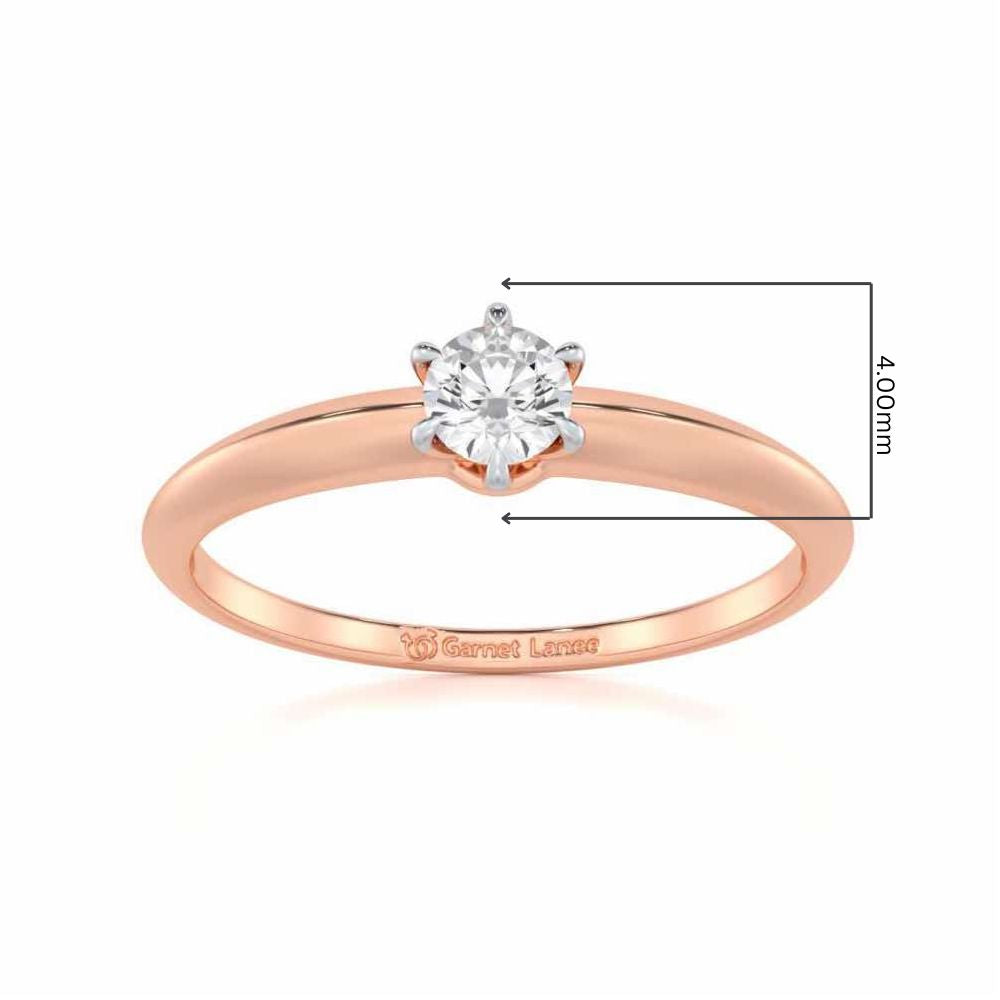 Imperial Beacon Women Solitaire Ring - Rose Gold - Image 5