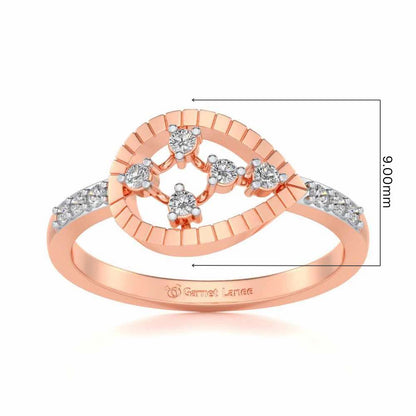 Spiked Up Silver Ring - Rose Gold - Image 5
