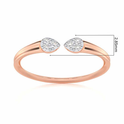 Dapper Glow Silver Ring - Rose Gold - Image 5