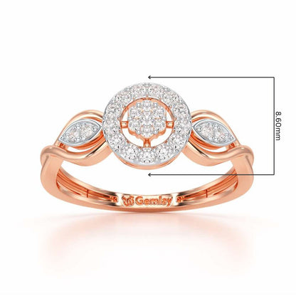 Luminis Attraction Silver Ring - Rose Gold - Image 2