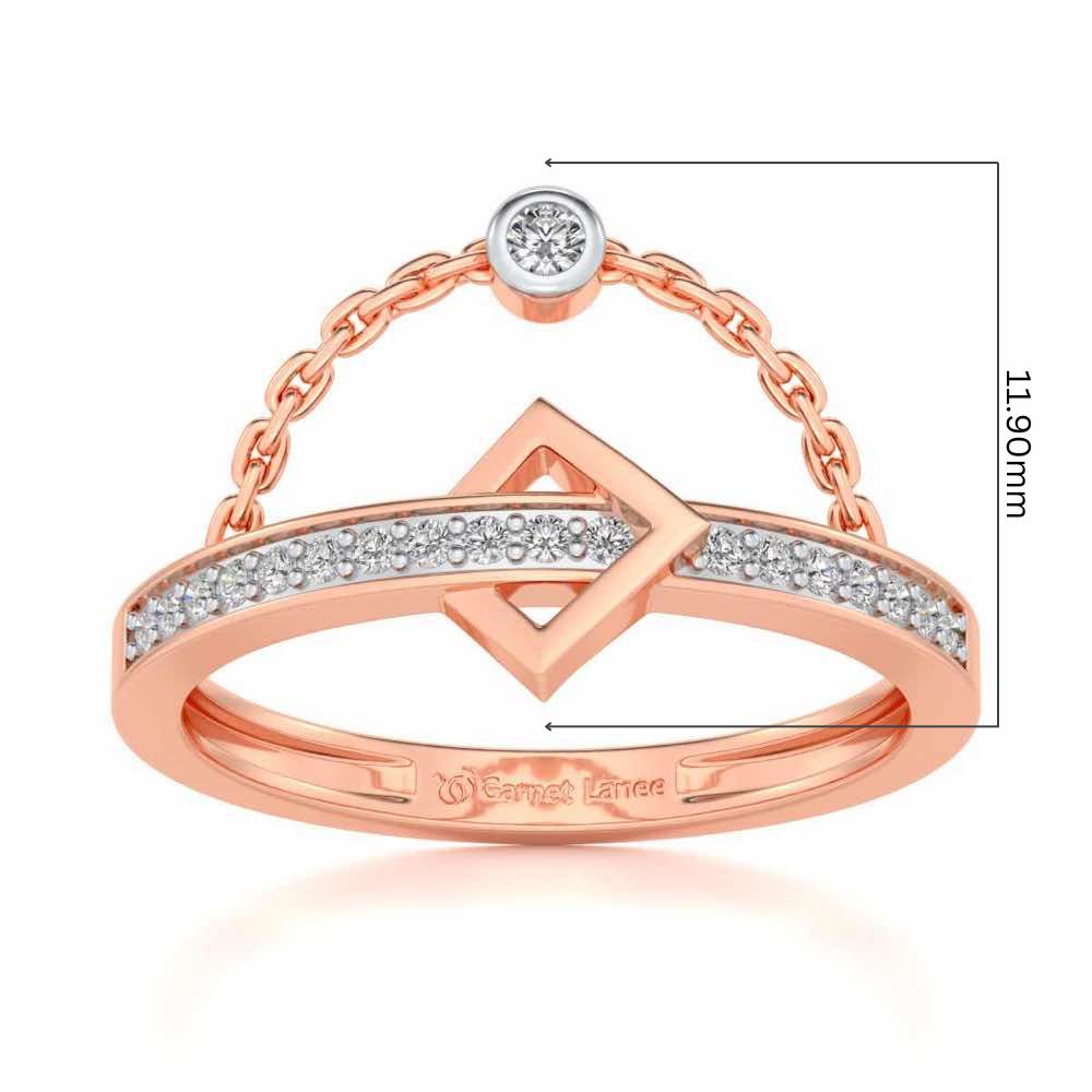 StrategicAlly Enchained Silver Ring - Rose Gold - Image 5