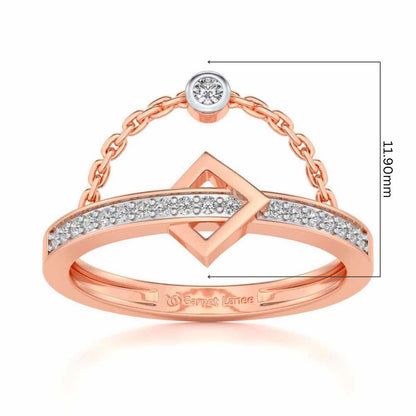 StrategicAlly Enchained Silver Ring - Rose Gold - Image 5