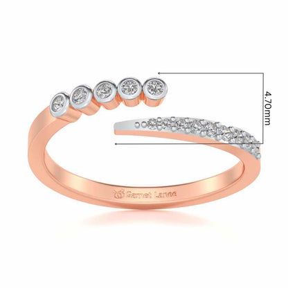 Bucolic Silver Ring - Rose Gold - Image 5