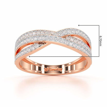 Supreme Helix Silver Ring - Rose Gold - Image 2