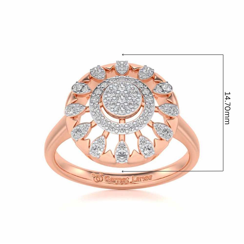 Meshly Silver Ring - Rose Gold - Image 5