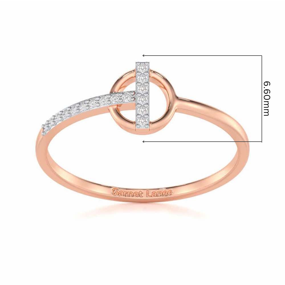 Shimmering Splendor Silver Ring - Rose Gold - Image 5