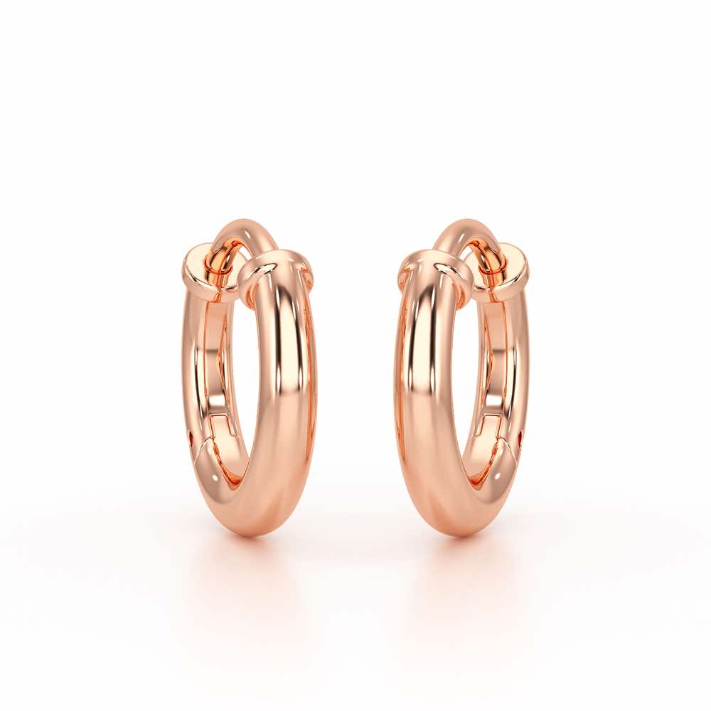 Tiny Glints Bali Earrings - Rose Gold - Image 2