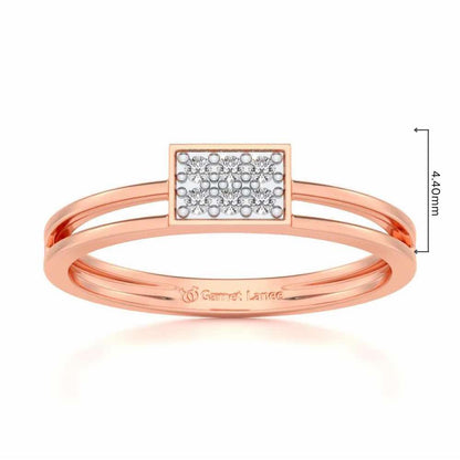 Conclave Silver Band Ring - Rose Gold - Image 5