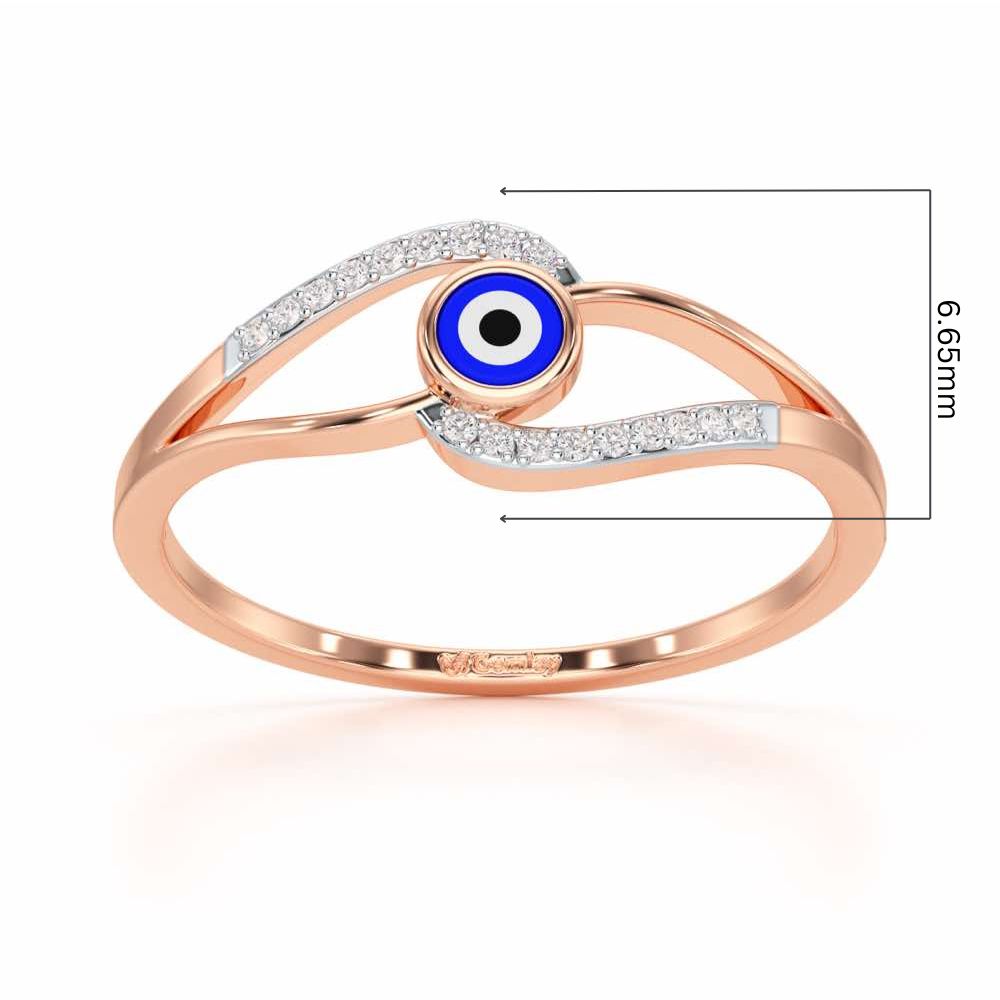 Good Fortune Silver Ring - Rose Gold - Image 5