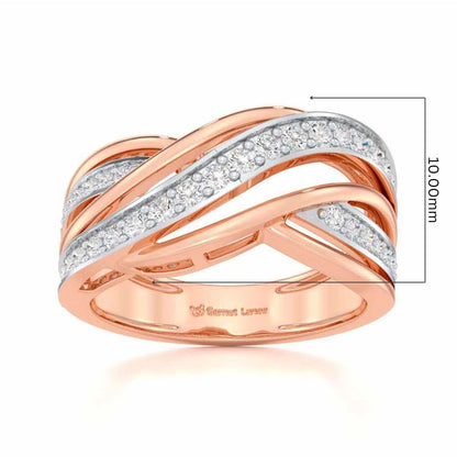 Suave Spell Silver Ring - Rose Gold - Image 5