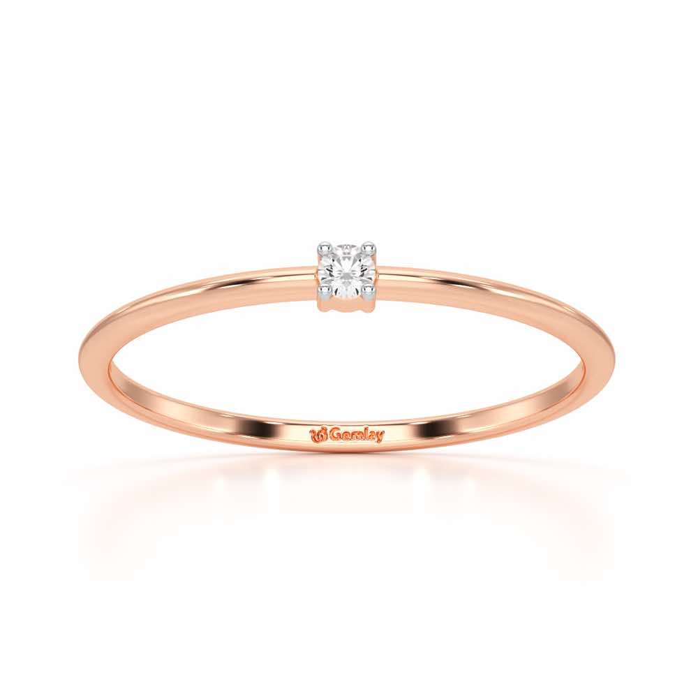 Divine Touch Silver Ring - Rose Gold - Image 2
