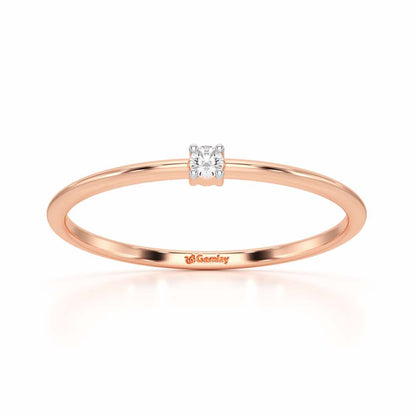 Divine Touch Silver Ring - Rose Gold - Image 2
