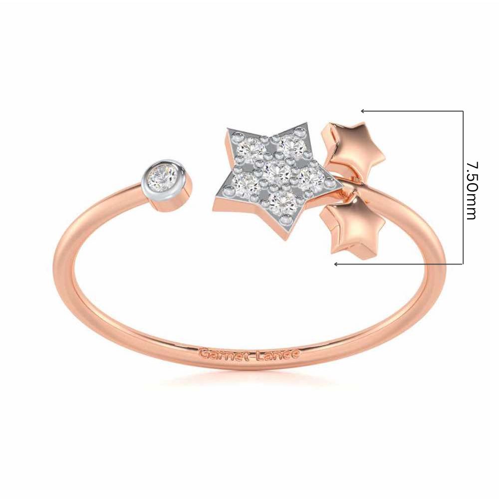 Golden Glow Silver Ring - Rose Gold - Image 5