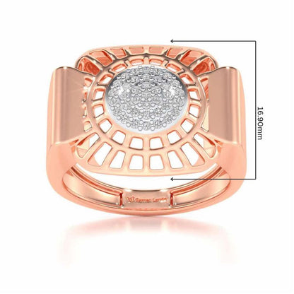 Heroic Silver Ring For Men - Rose Gold - Image 5