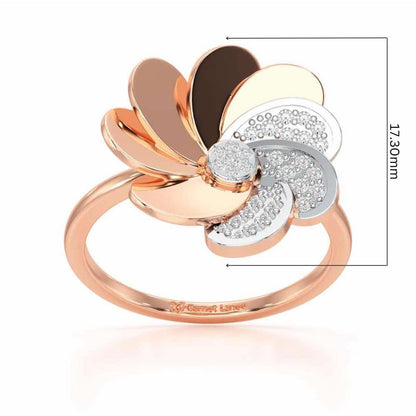 Glowing Flower Ring - Rose Gold - Image 5