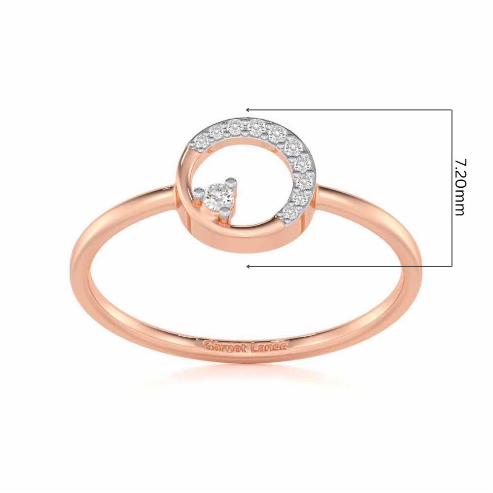 Seraphic Splendour Silver Ring - Rose Gold - Image 5