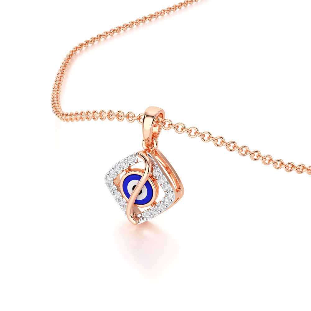 Protective Spark Silver Pendant - Rose Gold - Image 2