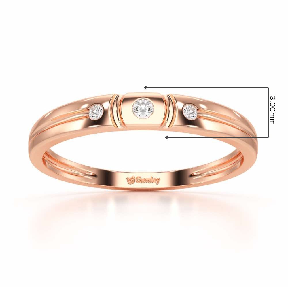 Miracle Blush Silver Ring - Rose Gold - Image 2