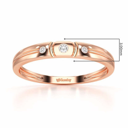 Miracle Blush Silver Ring - Rose Gold - Image 2