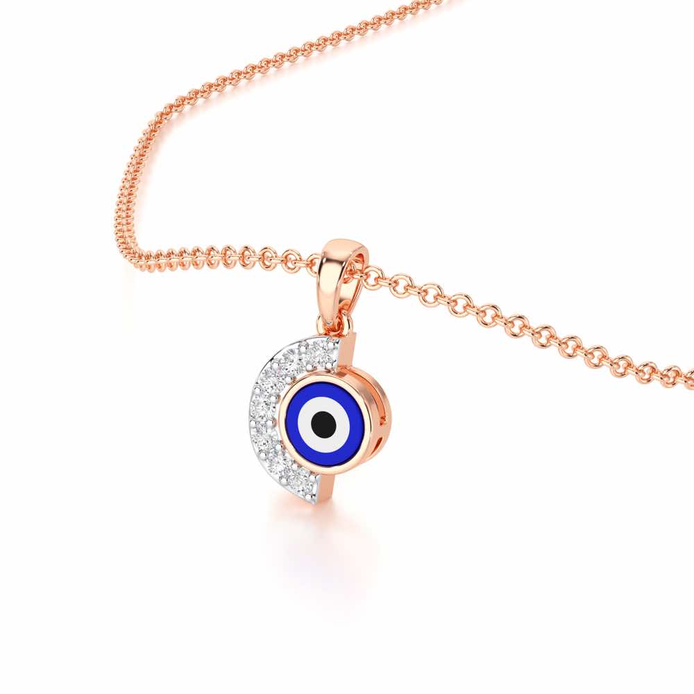 Sacred Watch Silver Pendant - Rose Gold - Image 2