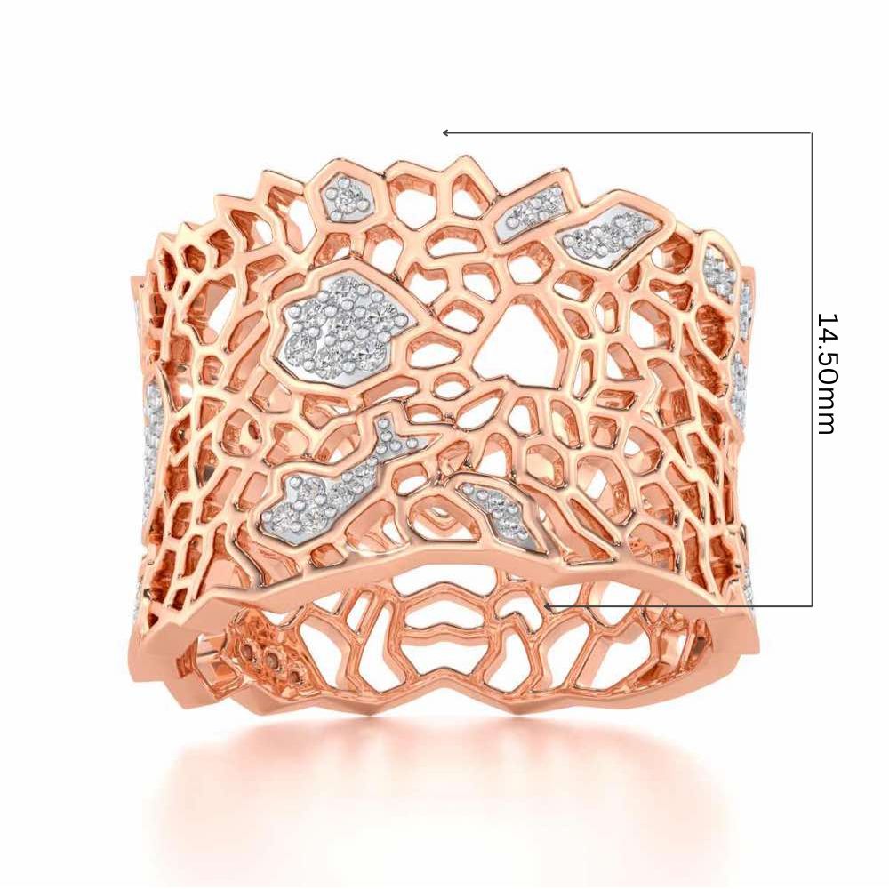Ultimate Shine Silver Band Ring - Rose Gold - Image 5