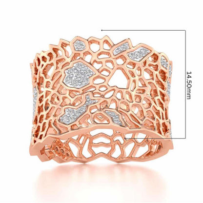 Ultimate Shine Silver Band Ring - Rose Gold - Image 5
