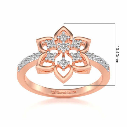 Ekaja Silver Ring - Rose Gold - Image 5