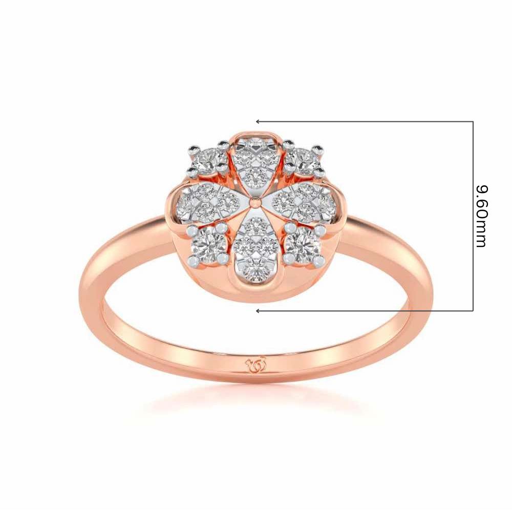 Suave Glow Silver Ring - Rose Gold - Image 5