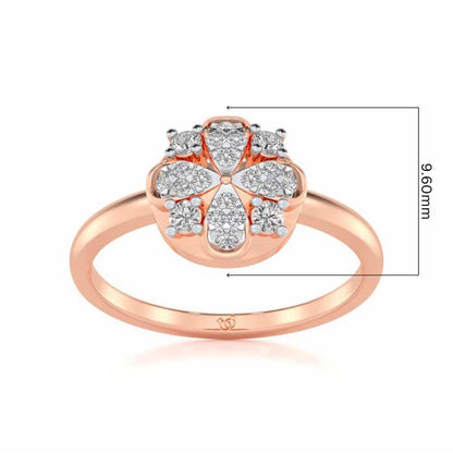 Suave Glow Silver Ring - Rose Gold - Image 5