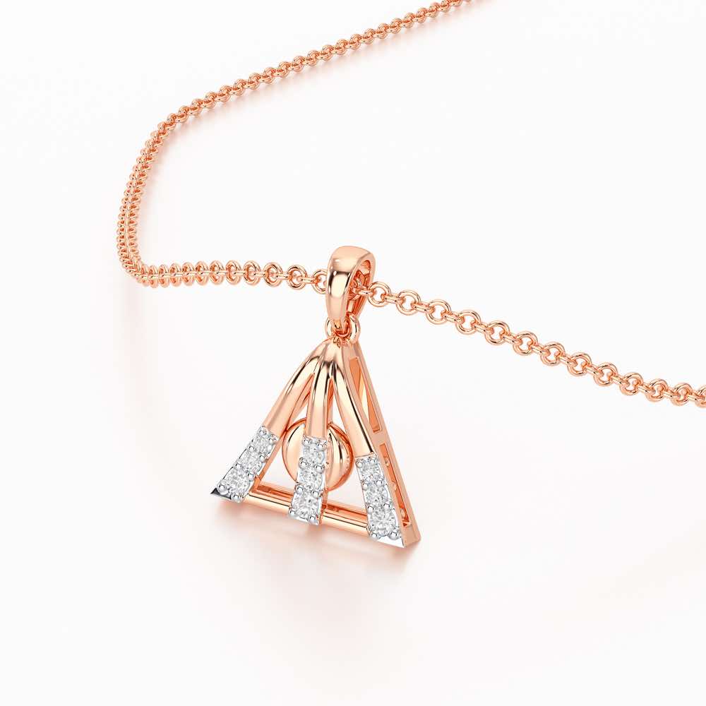 Pure Shine Silver Pendant - Rose Gold - Image 2