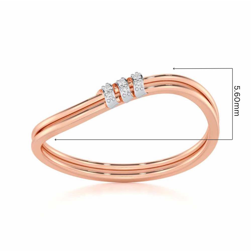 Celestial Charm Silver Ring - Rose Gold - Image 5