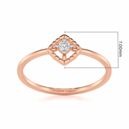 Luminous Luster Silver Ring - Rose Gold - Image 5