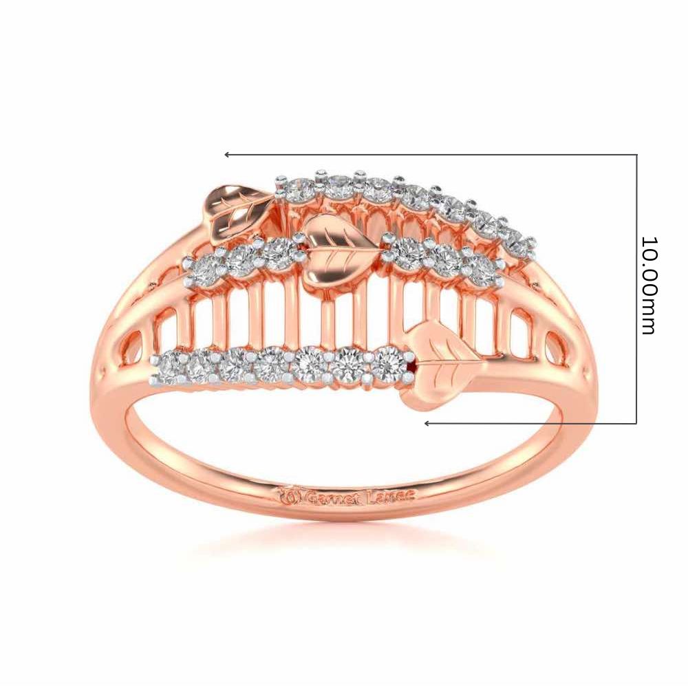 Heart Glow Silver Ring - Rose Gold - Image 5