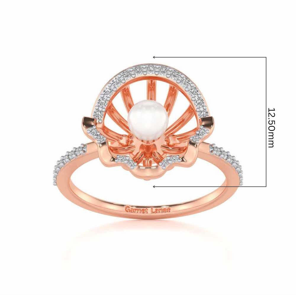 Mandem Silver Pearl Ring - Rose Gold - Image 5