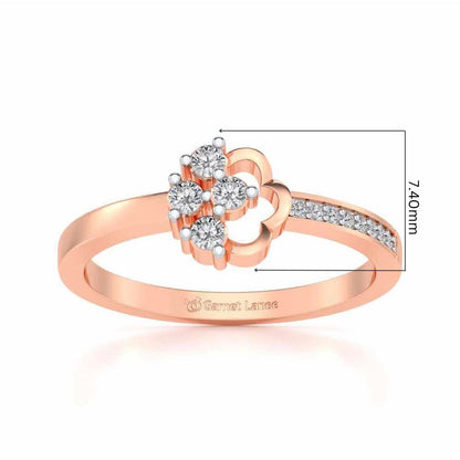 Stringzi Silver Ring - Rose Gold - Image 5