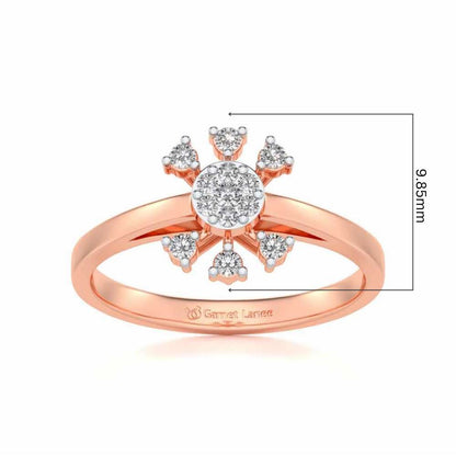 Ekta Silver Ring - Rose Gold - Image 5
