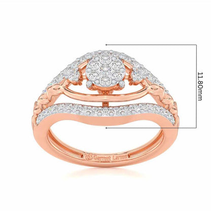 Refined Riches Silver Ring - Rose Gold - Image 5