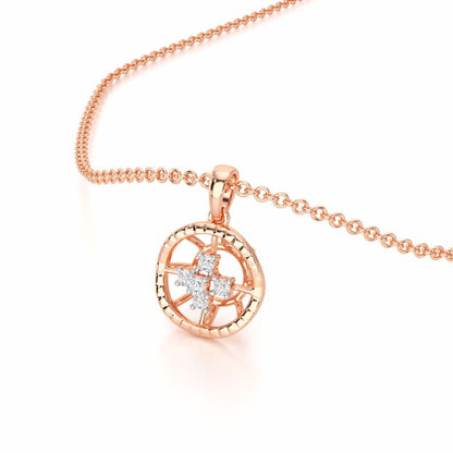 Dawn Light Silver Pendant - Rose Gold - Image 2