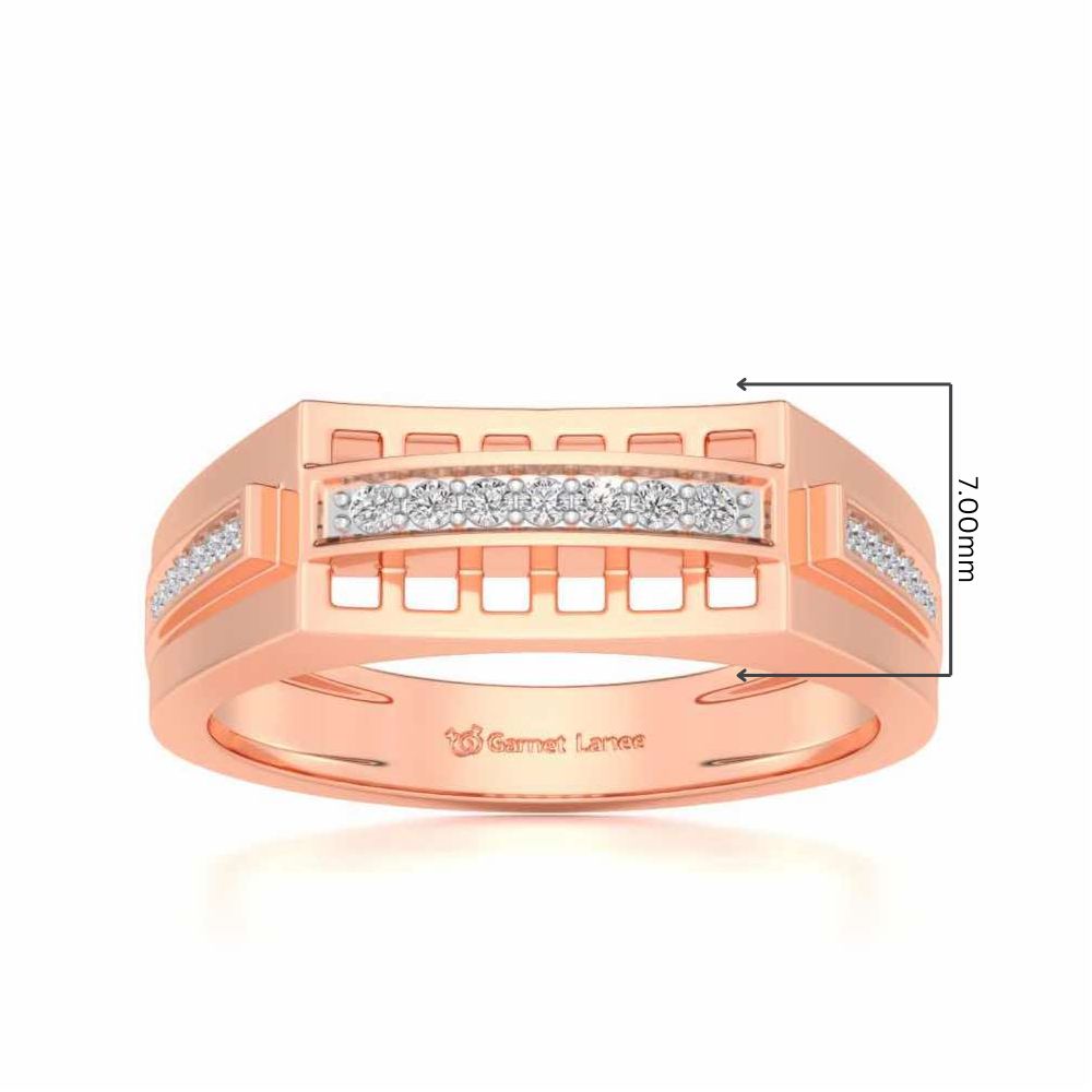 Sleek Ring For Men For Men - Rose Gold - Image 5