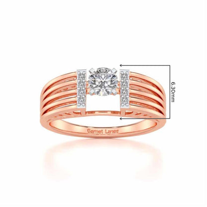 Bringha Solitaire Ring - Rose Gold - Image 5