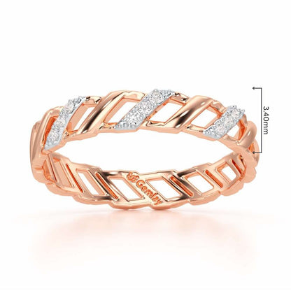 Arandele Silver Ring - Rose Gold - Image 2