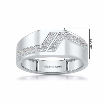 Tetris Silver Ring For Men - Rose Gold - Image 5