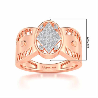 Valorous Silver Ring For Men - Rose Gold - Image 5