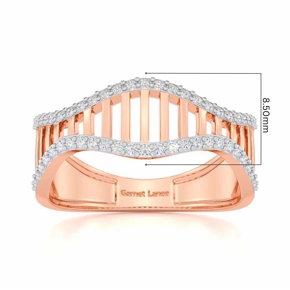 Vibration Silver Ring - Rose Gold - Image 5