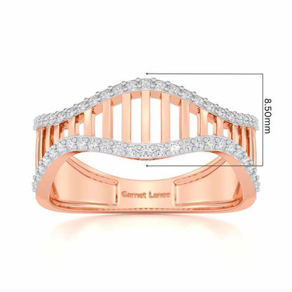 Vibration Silver Ring - Rose Gold - Image 5